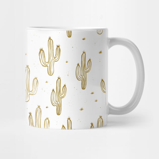 Gold Cactuses by gnomeapple